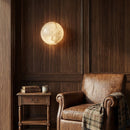 Elegant Alabaster Orb Wall Lamp