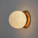 Elegant Alabaster Orb Wall Lamp