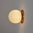 Elegant Alabaster Orb Wall Lamp