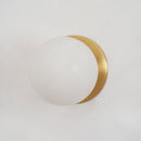 Elegant Alabaster Orb Wall Lamp