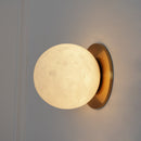 Elegant Alabaster Orb Wall Lamp