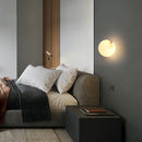 Elegant Alabaster Orb Wall Lamp