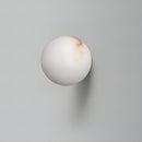 Elegant Alabaster Orb Wall Lamp