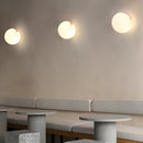 Elegant Alabaster Orb Wall Lamp