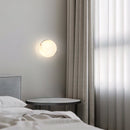 Elegant Alabaster Orb Wall Lamp
