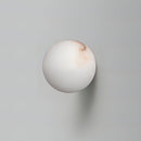 Elegant Alabaster Orb Wall Lamp