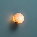 Elegant Alabaster Orb Wall Lamp