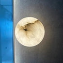 Elegant Alabaster Orb Wall Lamp