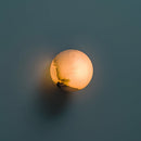 Elegant Alabaster Orb Wall Lamp
