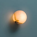 Elegant Alabaster Orb Wall Lamp