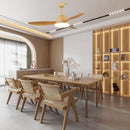 Asymmetric Blade Ceiling Fan with Light