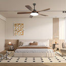 Asymmetric Blade Ceiling Fan with Light