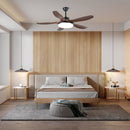 Asymmetric Blade Ceiling Fan with Light