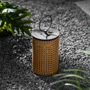 Perforated Cylinder Outdoor Lantern
