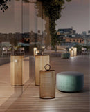 Perforated Cylinder Outdoor Lantern