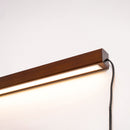 Minimalist Linear Wood LED Plug-In Wall Light Fixture