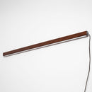 Minimalist Linear Wood LED Plug-In Wall Light Fixture