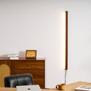 Minimalist Linear Wood LED Plug-In Wall Light Fixture