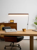 Minimalist Linear Wood LED Plug-In Wall Light Fixture