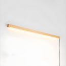 Minimalist Linear Wood LED Plug-In Wall Light Fixture