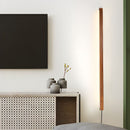 Minimalist Linear Wood LED Plug-In Wall Light Fixture