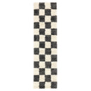 Checkered Black Area Rug