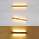 Vertical Wood Bar Wall Light