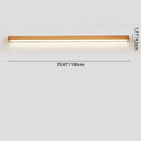 Vertical Wood Bar Wall Light