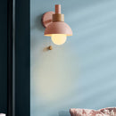 Sculptural Ochre Dome Wall Light