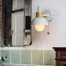 Sculptural Ochre Dome Wall Light