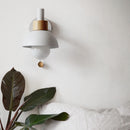 Sculptural Ochre Dome Wall Light