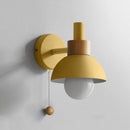 Sculptural Ochre Dome Wall Light