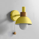 Sculptural Ochre Dome Wall Light
