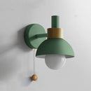 Sculptural Ochre Dome Wall Light