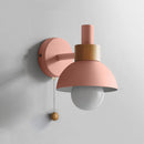 Sculptural Ochre Dome Wall Light
