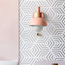 Sculptural Ochre Dome Wall Light