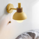 Sculptural Ochre Dome Wall Light