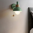 Sculptural Ochre Dome Wall Light