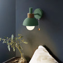 Sculptural Ochre Dome Wall Light