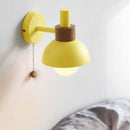Sculptural Ochre Dome Wall Light