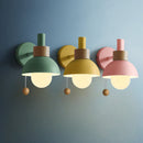 Sculptural Ochre Dome Wall Light