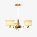Vintage Gold Glass Ceiling Chandelier Light Fixture