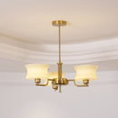 Vintage Gold Glass Ceiling Chandelier Light Fixture