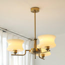 Vintage Gold Glass Ceiling Chandelier Light Fixture