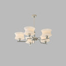 Vintage Gold Glass Ceiling Chandelier Light Fixture