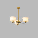 Vintage Gold Glass Ceiling Chandelier Light Fixture
