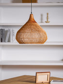 Organic Rattan Weave Pendant Light