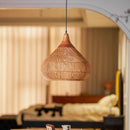 Organic Rattan Weave Pendant Light