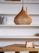 Organic Rattan Weave Pendant Light
