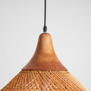 Organic Rattan Weave Pendant Light
